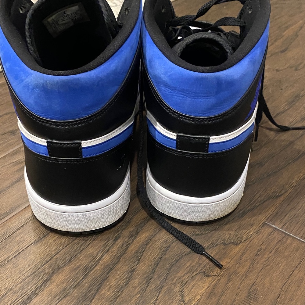 Nike Men's Black, White, and Royal Blue Sneakers - Picture 3 of 6